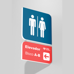 Placa de Sinalização em PVC 0,3mm